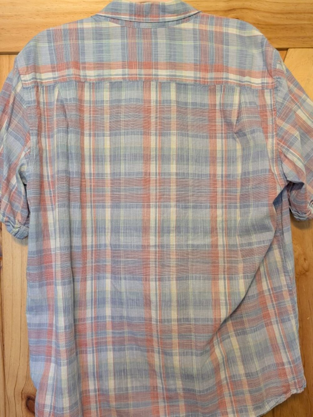Weatherproof Vintage Plaid Short Sleeve Button-Down Shirt Size XL - Picture 7 of 7